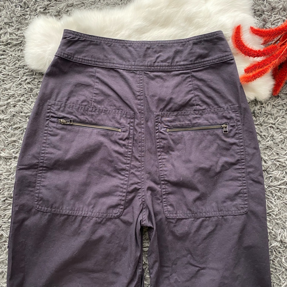 Isabel Marant Purple Wide-Leg Tie-Hem Pants - Picture 9 of 13